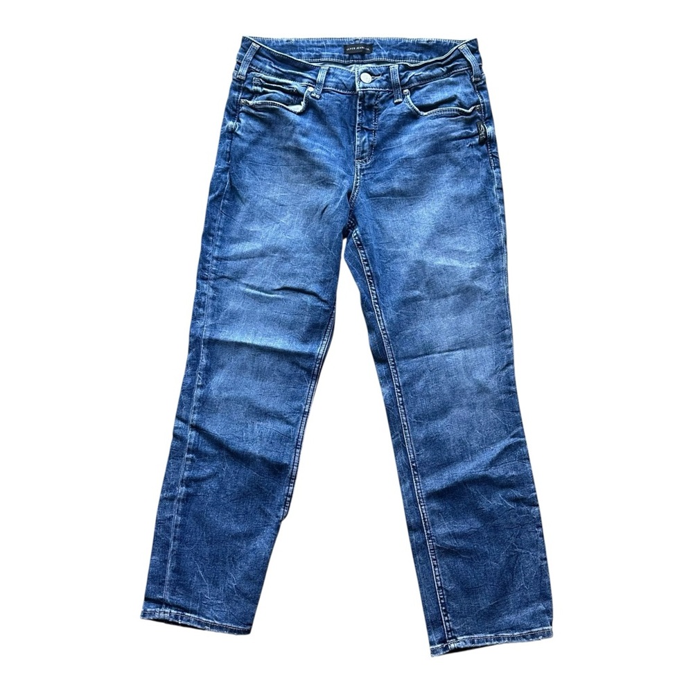 Womens‎ silver jeans Suki straight crop SIZE 32 x 27